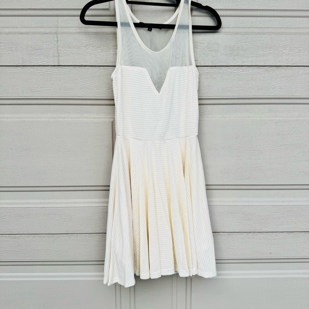 Ocean Drive White Striped Mini Dress